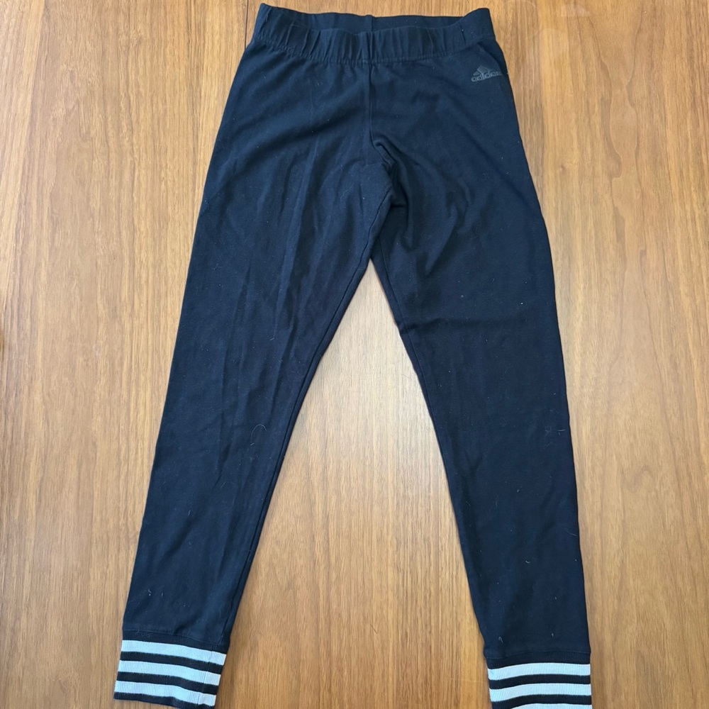 ADIDAS Cotton Leggings with Stripes on Bottoms (XS) Women’s